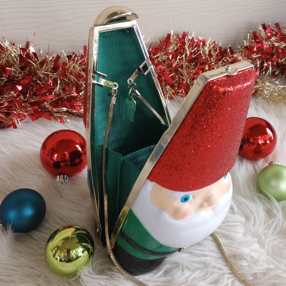 Kate Spade Christmas Santa Claus Gnome Crossbody Bag - Picture 13 of 14
